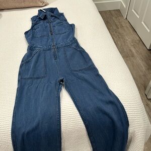 Denim/ Jean jumpsuit/romper - FREE PEOPLE